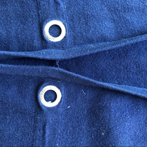 JUST IN - NAUTICA navy cardigan size Medium - Picture 4 of 8